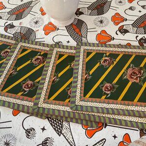 6 MacKenzie-Childs cork-backed placemats